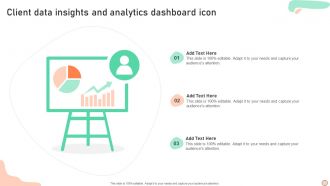 Client Data Insights And Analytics Dashboard Icon