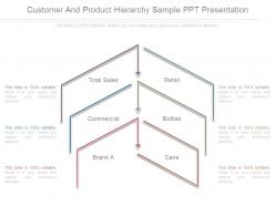 Customer and product hierarchy sample ppt presentation