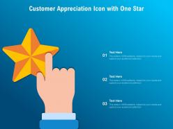 Customer Appreciation Icon With One Star