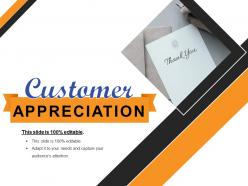 Customer appreciation logo powerpoint slide show