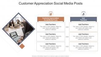 Customer Appreciation Social Media Posts In Powerpoint And Google Slides Cpb