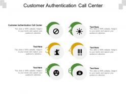 Customer authentication call center ppt powerpoint presentation professional design inspiration cpb