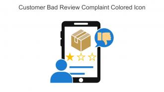 Customer Bad Review Complaint Colored Icon In Powerpoint Pptx Png And Editable Eps Format