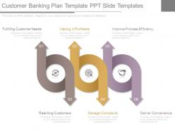 Customer banking plan template ppt slide templates