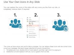 Customer base icons 4 presentation visuals