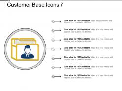 Customer base icons 7 ppt images gallery