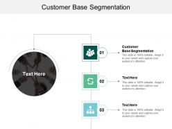 Customer base segmentation ppt powerpoint presentation summary inspiration cpb