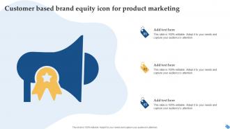 Customer Based Brand Equity Icon For Product Marketing