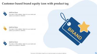 Customer Based Brand Equity Icon With Product Tag