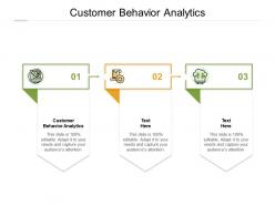 Customer behavior analytics ppt powerpoint presentation summary visual aids cpb