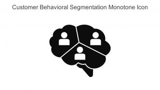 Customer Behavioral Segmentation Monotone Icon In Powerpoint Pptx Png And Editable Eps Format