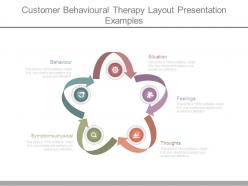 Customer behavioral therapy layout presentation examples