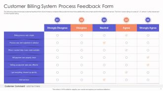 Customer Billing System Process Feedback Form