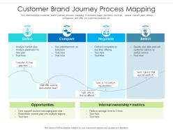 Customer brand journey process mapping