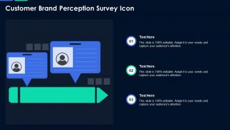 Customer brand perception survey icon
