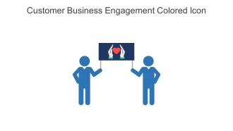 Customer Business Engagement Colored Icon In Powerpoint Pptx Png And Editable Eps Format