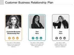Customer business relationship plan ppt powerpoint presentation infographics deck cpb