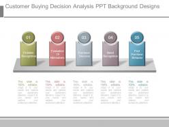 Customer buying decision analysis ppt background designs