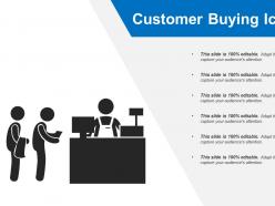 Customer buying icon good ppt example