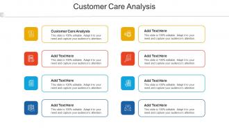 Customer Care Analysis Ppt Powerpoint Presentation Template Cpb
