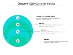 Customer care customer service ppt powerpoint presentation visual aids pictures cpb