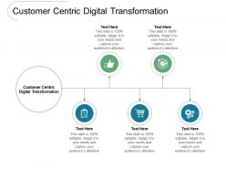 Customer centric digital transformation ppt presentation professional sample cpb