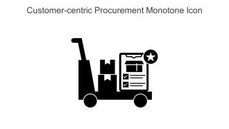Customer Centric Procurement Monotone Icon In Powerpoint Pptx Png And Editable Eps Format