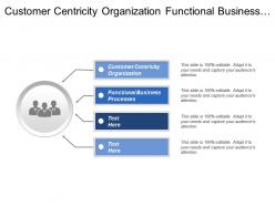 Customer centricity organization functional business processes product portfolio