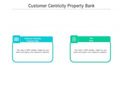 Customer centricity property bank ppt powerpoint presentation infographics show cpb