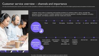 Customer Channels And Importance Customer Service Provide Omnichannel Support Strategy SS V