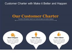 Customer charter with make it better and happen