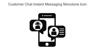 Customer Chat Instant Messaging Monotone Icon In Powerpoint Pptx Png And Editable Eps Format
