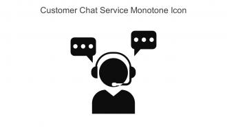 Customer Chat Service Monotone Icon In Powerpoint Pptx Png And Editable Eps Format
