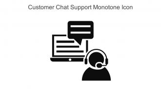 Customer Chat Support Monotone Icon In Powerpoint Pptx Png And Editable Eps Format