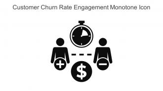 Customer Churn Rate Engagement Monotone Icon In Powerpoint Pptx Png And Editable Eps Format