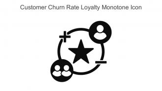 Customer Churn Rate Loyalty Monotone Icon In Powerpoint Pptx Png And Editable Eps Format