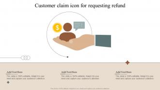 Customer Claim Icon For Requesting Refund