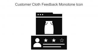 Customer Cloth Feedback Monotone Icon In Powerpoint Pptx Png And Editable Eps Format