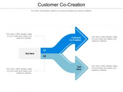 Customer co creation ppt powerpoint presentation outline professional cpb