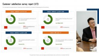 Customer Communication And Engagement Customer Satisfaction Survey Report