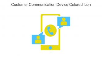 Customer Communication Device Colored Icon In Powerpoint Pptx Png And Editable Eps Format
