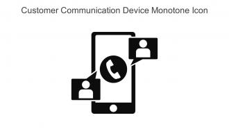 Customer Communication Device Monotone Icon In Powerpoint Pptx Png And Editable Eps Format