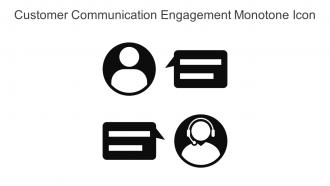 Customer Communication Engagement Monotone Icon In Powerpoint Pptx Png And Editable Eps Format