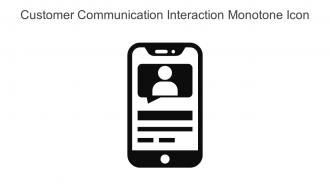 Customer Communication Interaction Monotone Icon In Powerpoint Pptx Png And Editable Eps Format