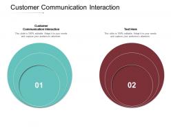 Customer communication interaction ppt powerpoint presentation file gallery cpb