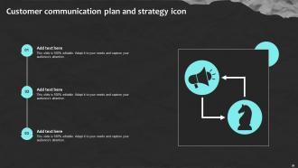 Customer Communication Plan PowerPoint PPT Template Bundles Downloadable Colorful