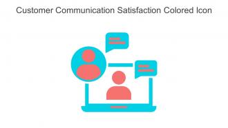 Customer Communication Satisfaction Colored Icon In Powerpoint Pptx Png And Editable Eps Format