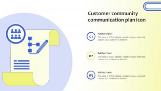 Customer Community Communication Plan Icon