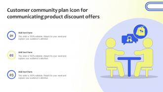 Customer Community Plan Icon For Communicating Product Discount Offers