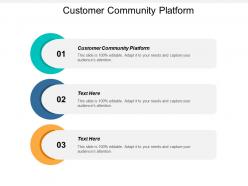 Customer community platform ppt powerpoint presentation gallery format cpb